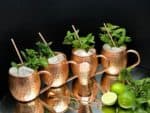 Líon - Moscow Mule koperen mokenset 500ml I (set van 4) + accessoires - Afbeelding 2
